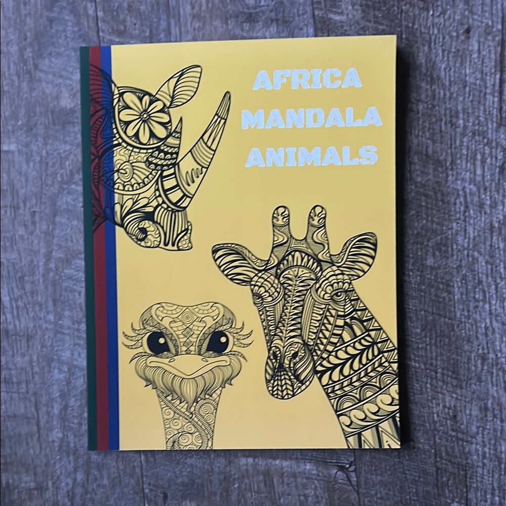 Africa Mandala Animals Coloring Book